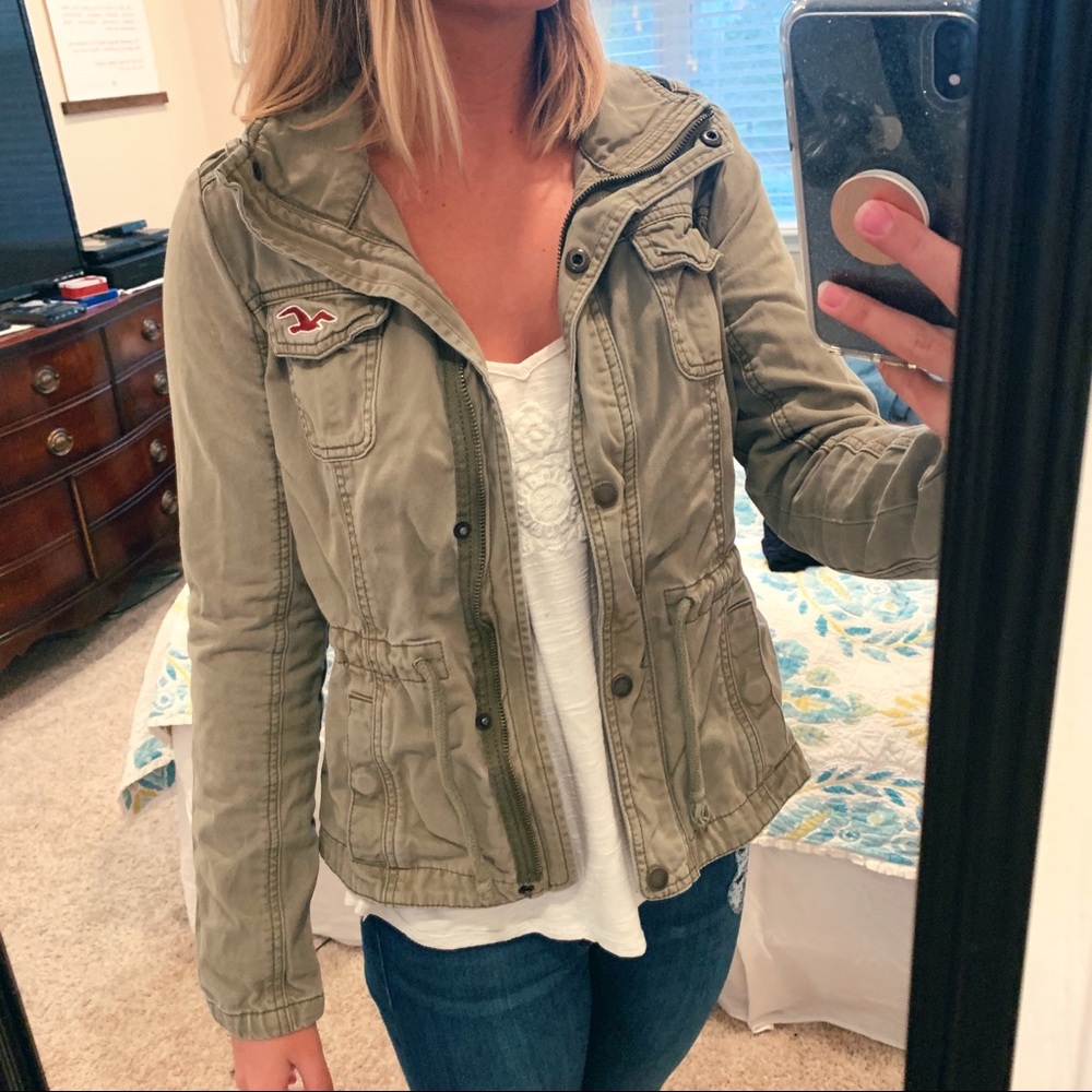 Olive Cargo Jacket